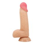 Baile – Sliding Skin 8,1", dildo cieliste, elastyczne, z przyssawką - obrazek 4