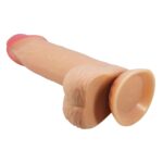 Baile – Sliding Skin 8,1", dildo cieliste, elastyczne, z przyssawką - obrazek 6
