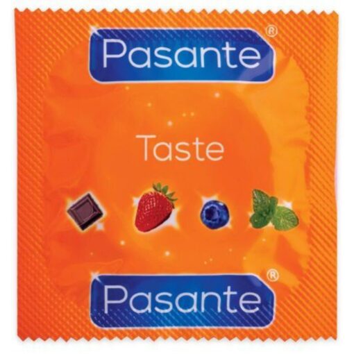 Pasante Taste – prezerwatywy smakowe – zestaw 3 szt. - obrazek 2