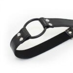 Knebel Easy Belt Ring Gag – czarny - obrazek 2