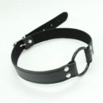 Knebel Easy Belt Ring Gag – czarny - obrazek 4