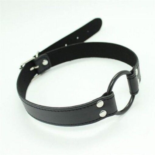 Knebel Easy Belt Ring Gag – czarny - obrazek 4