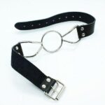 Knebel Ring Gag Deep Throat – czarny - obrazek 3