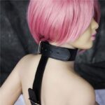 Wiązania – Easy Back Cuffs + Collar czarne - obrazek 3