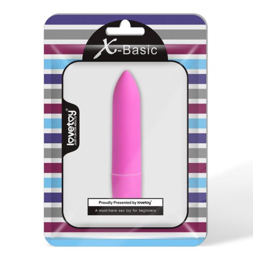 X-Basic – długi wibrator pociskowy, jedna prędkość, niebieski - obrazek 2