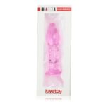 Dildo – 5.5" Glass Romance różowe, szklany penis - obrazek 2