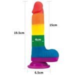 Dildo Prider 7,5 cala – realistyczny - obrazek 2