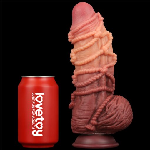Dildo – Platinum Dual Layered z liną 9,5" - obrazek 4