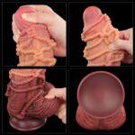 Dildo – Platinum Dual Layered z liną 9,5" - obrazek 5