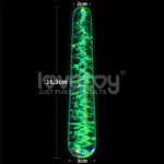 Szklane dildo – Twilight Gleam – świecące w ciemności - obrazek 2