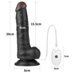 Vibrating easy strapon set 7.5' black - obrazek 2