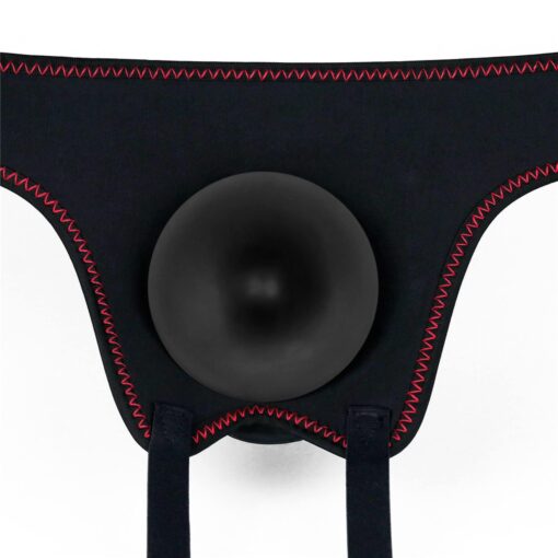 Vibrating easy strapon set 7.5' black - obrazek 10