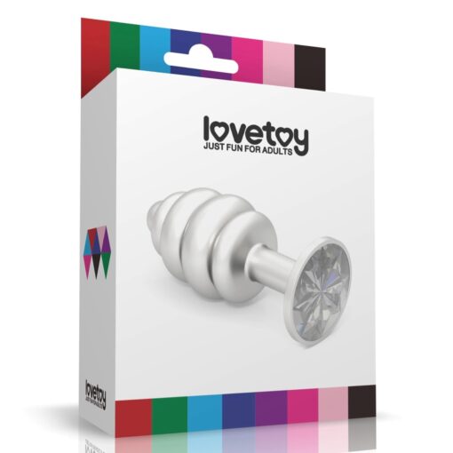 Silver spiral plug - obrazek 2