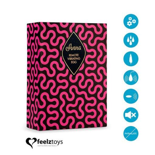 Jajeczko wibrujące FeelzToys Anna – pilot, głęboka zieleń - obrazek 4
