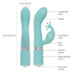 Pillow talk - kinky rabbit & g-spot vibrator teal - obrazek 4