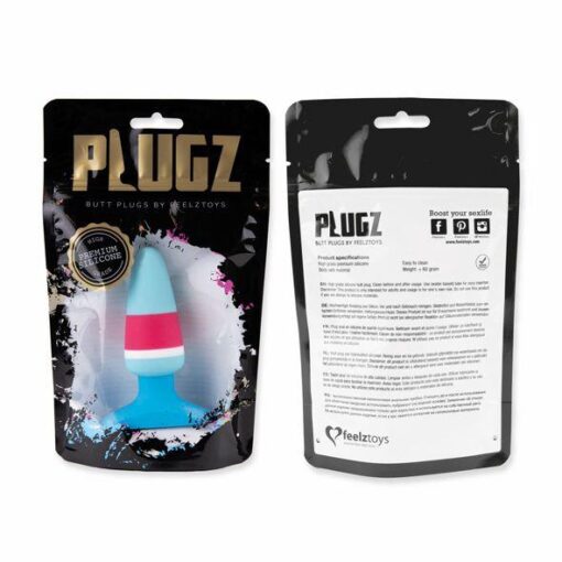 Korek analny FeelzToys Plugz kolorowy – rozmiar 1 - obrazek 3