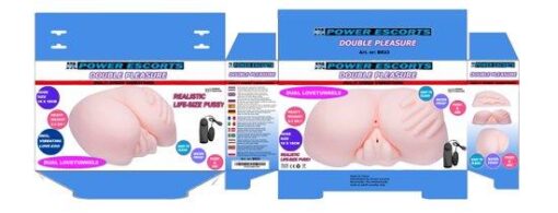 Masturbator Double Pleasure – 2,2 kg, wibrujący - obrazek 4