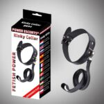 Kinky Collar – czarny kołnierz z regulowaną smyczą - obrazek 3