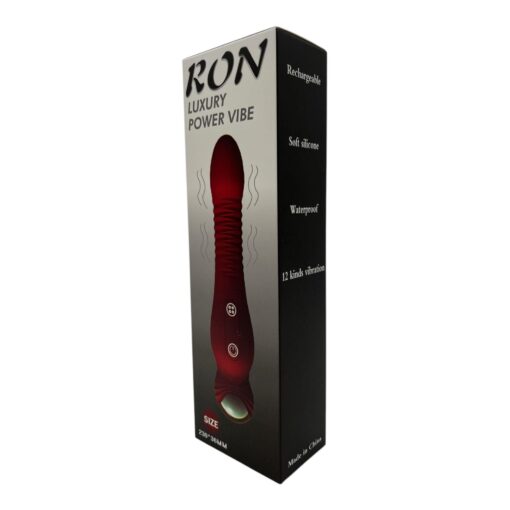 Power escorts - ron - luxury silicone vibrator - rechargeable - obrazek 3