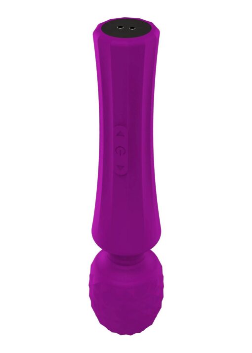 Stymulator – ładowany masażer Power Wand – fioletowy - obrazek 3