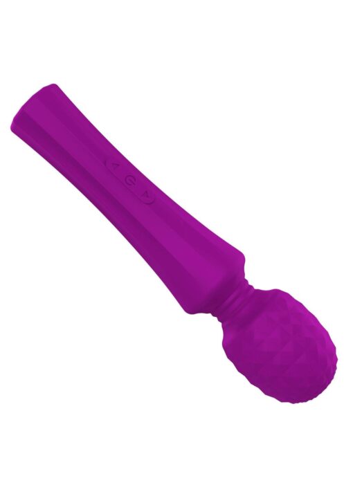 Stymulator – ładowany masażer Power Wand – fioletowy - obrazek 4