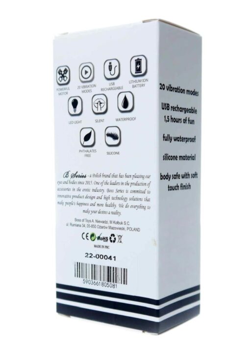 Stymulator – Rechargeable Mini Massager USB 20 Functions – Blue – mini masażer zasilany USB, 20 trybów - obrazek 9