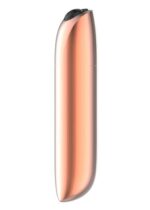 Stymulator – ładowany pociskowy wibrator o dużej mocy, USB, 20 funkcji – złoty - obrazek 2