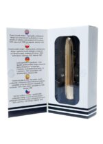 Stymulator – ładowany pociskowy wibrator o dużej mocy, USB, 20 funkcji – złoty - obrazek 5