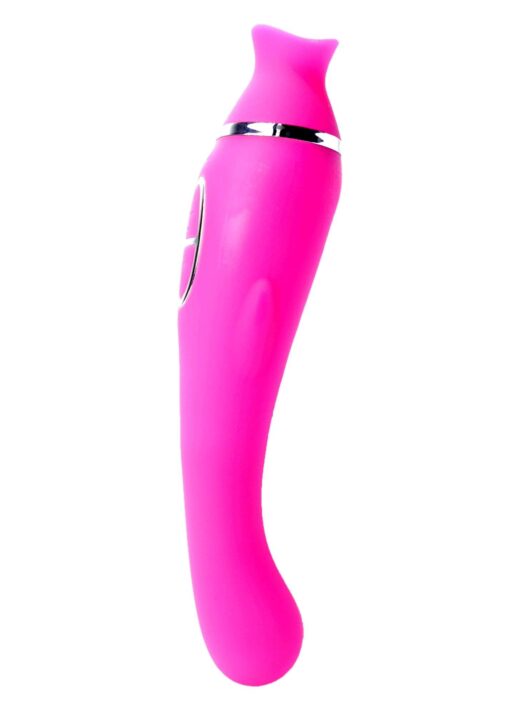 Vibrator – Helen Pink – 12 vibration functions / 8 stimulation functions USB – wibrator z funkcją masażu i USB - obrazek 2