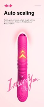 Wibrator – Angelia USB – 3 functions of thrusting / 20 vibrations – pink – wibrator z funkcją posuwistą (3 tryby) i 20 trybami wibracji, kolor różowy - obrazek 13