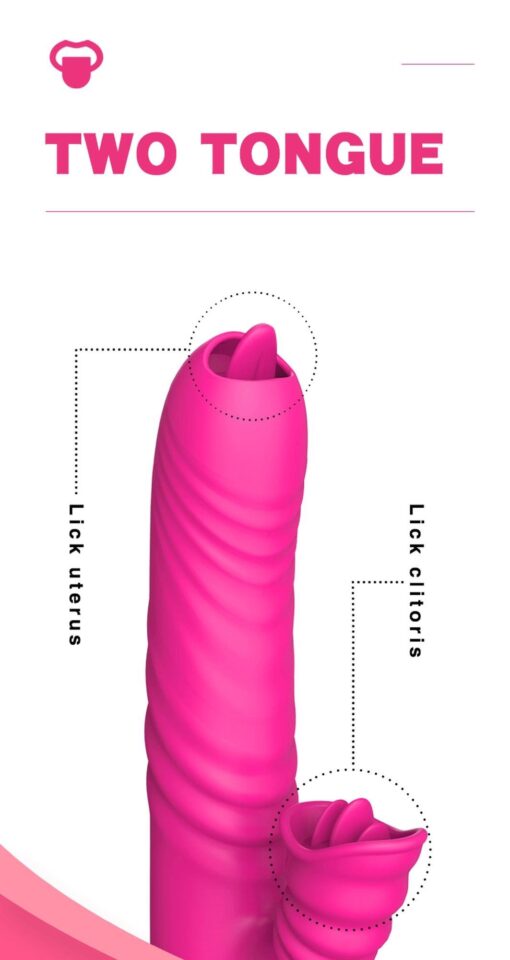 Wibrator – Angelia USB – 3 functions of thrusting / 20 vibrations – pink – wibrator z funkcją posuwistą (3 tryby) i 20 trybami wibracji, kolor różowy - obrazek 10