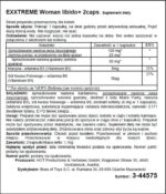 Suplement diety – Exxtreme Libido Caps Woman 1x2 – dla kobiet - obrazek 2