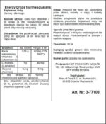 Energy Drops – suplement diety z tauryną i guaraną, 30 ml - obrazek 2