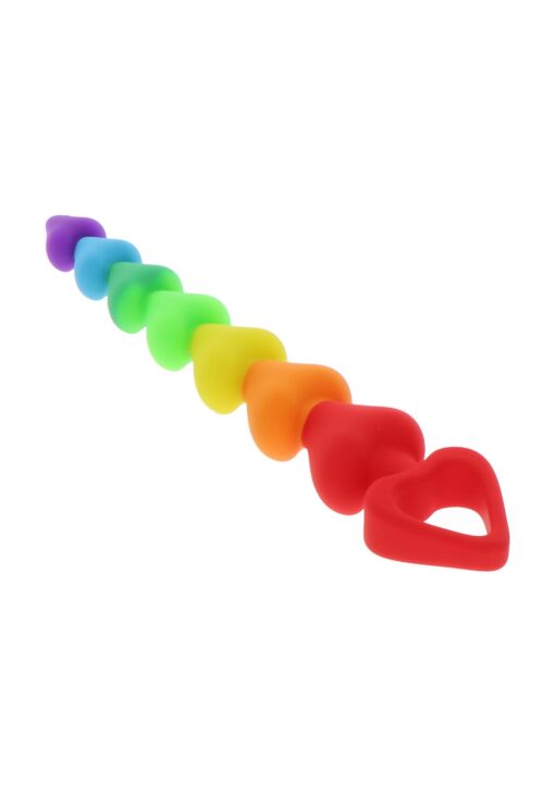 Rainbow heart beads rainbow - obrazek 3