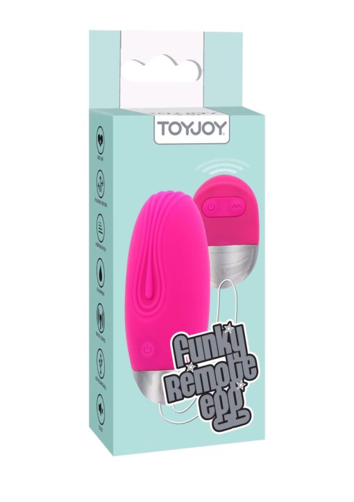 Funky Remote Egg – jajko wibrujące z pilotem – różowe - obrazek 2