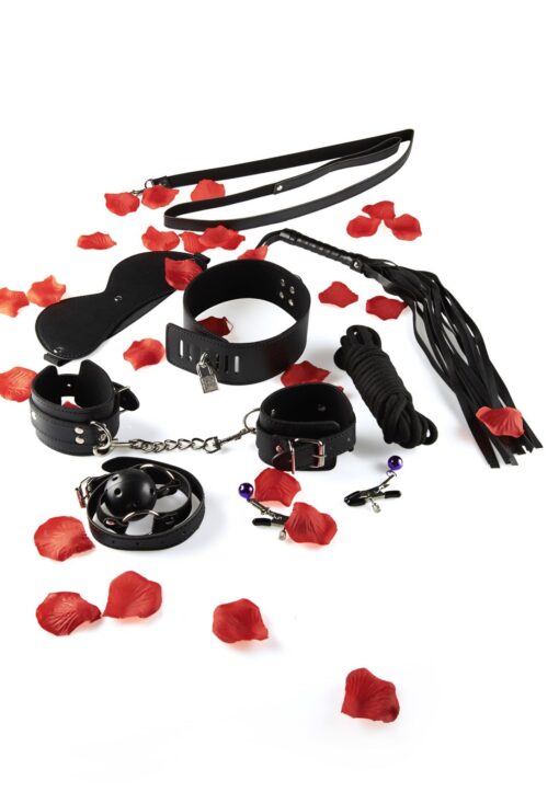 Amazing Bondage Sex Toy Kit –  zestaw akcesoriów dla par BDSM czarny - obrazek 2