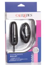 Silicone Remote Bullet – czarny, silikonowe jajeczko z pilotem - obrazek 2