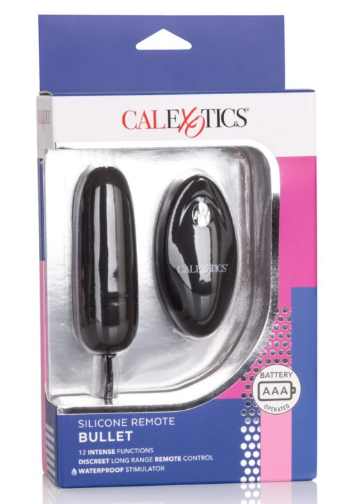 Silicone Remote Bullet – czarny, silikonowe jajeczko z pilotem - obrazek 2