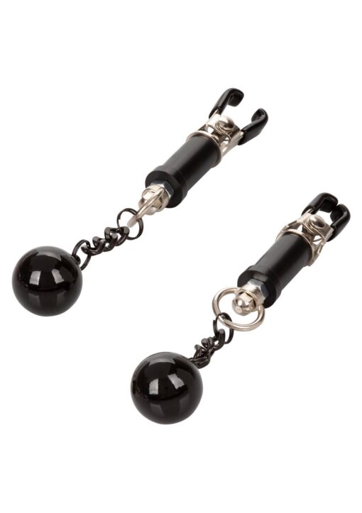 Weighted twist nipple clamps silver - obrazek 3