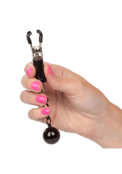 Weighted twist nipple clamps silver - obrazek 4