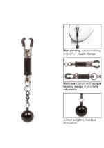 Weighted twist nipple clamps silver - obrazek 5