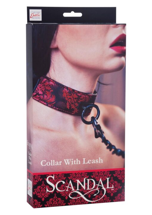 Scandal – kołnierz ze smyczą – czarny - obrazek 2