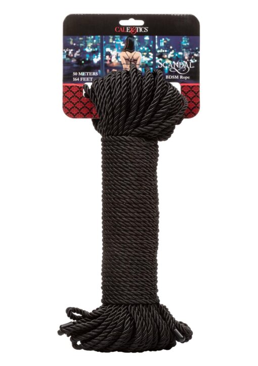 Scandal bdsm rope 50m black - obrazek 2