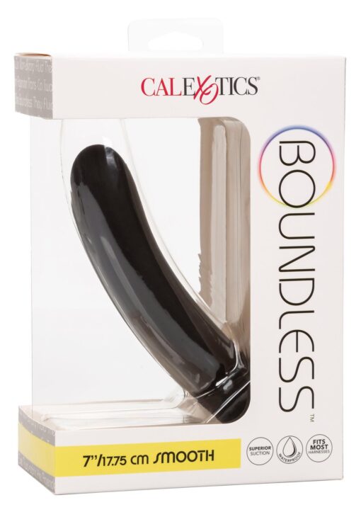 Boundless – dildo gładkie 7" (17,75 cm) – czarne - obrazek 2