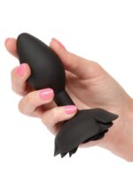 Large rose anal plug black - obrazek 9
