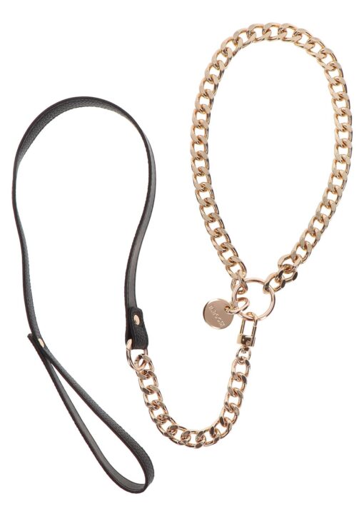 Statement collar and leash rose gold - obrazek 4