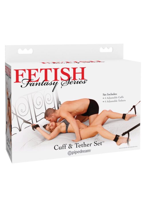 Cuff & tether set black - obrazek 2