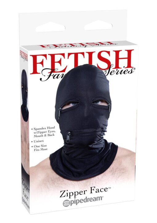 Zipper face hood black - obrazek 2
