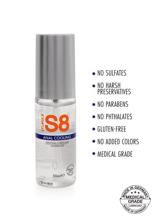 S8 wb cooling anal lube 50ml cooling - obrazek 2