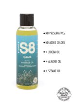 S8 Olejek do masażu – 125 ml – śliwka francuska i bawełna egipska - obrazek 2